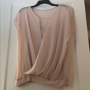 Limited Blush Blouse with built in camisole.